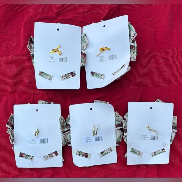 NWT Christmas Xmas tree topper bows bundle 5 total - Picture 7 of 8
